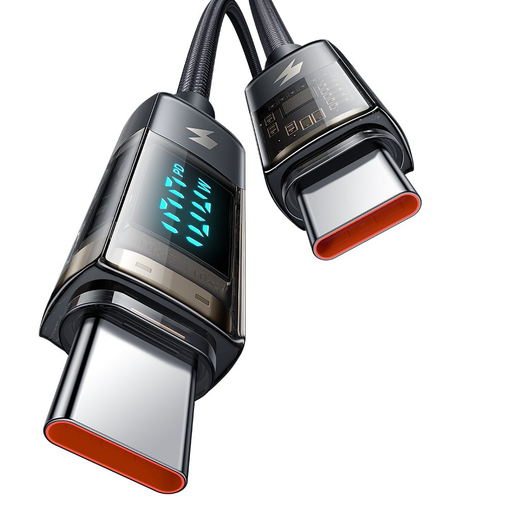 Cable USB-C 100W con pantalla y autoapagado