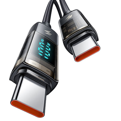 Cable USB-C 100W con pantalla y autoapagado