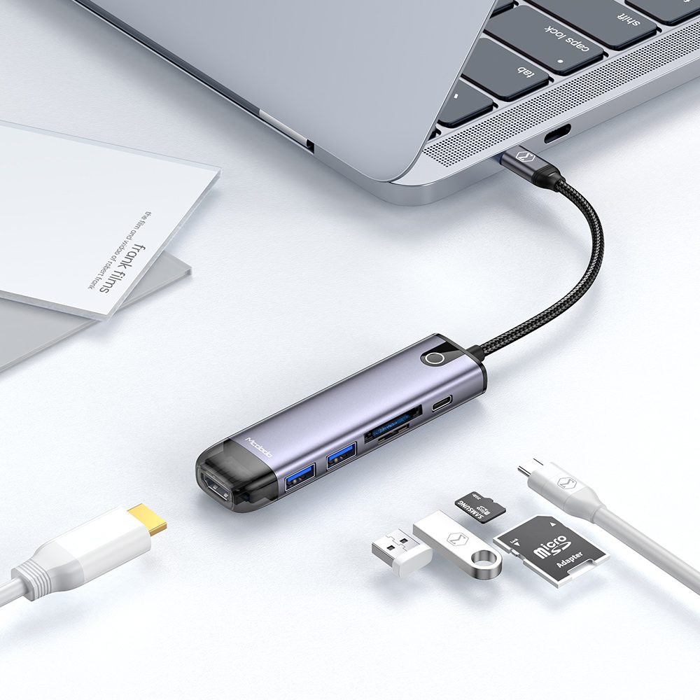 Hub USB-C 6 en 1 4K 100W