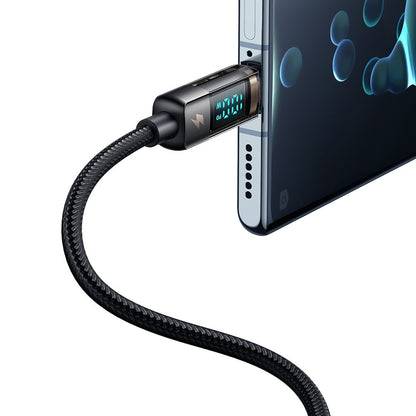 Cable USB-C 100W con pantalla y autoapagado