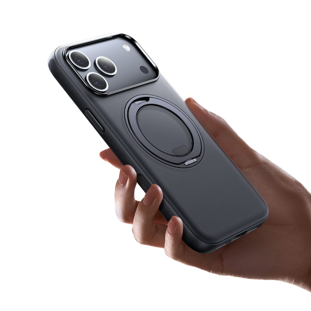 OBase 360° — Case magnético con Ring Stand